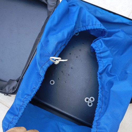Famsa hard carrying case used, durable protective bag