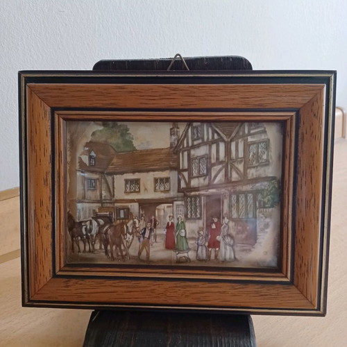 Vintage frame used silver 9.25 17x13.5 cm