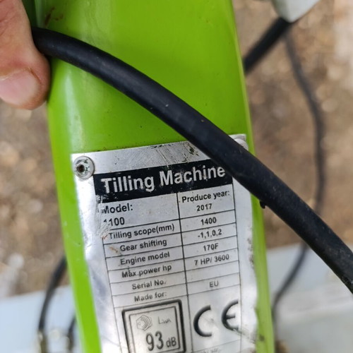 Garden tiller used, few hours of work