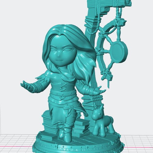 3D Yennefer The Witcher unpainted model new