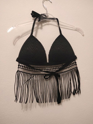 Black bikini top like new, size XS