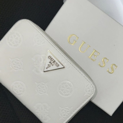 Guess white wallet