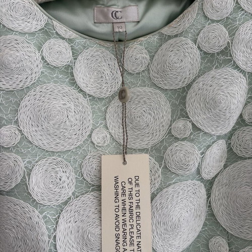 Special Occasion Dress, mint green and white, size 8-10