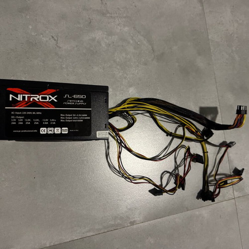 NitroX SL-650 full wired power supply 650 Watt like new