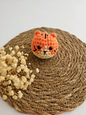 Handmade crocheted keychain new