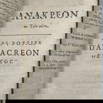 Ανακρέων Ωδές 1681