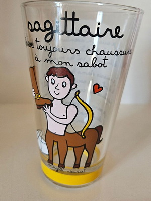 Glass like new, zodiac Sagittarius, French