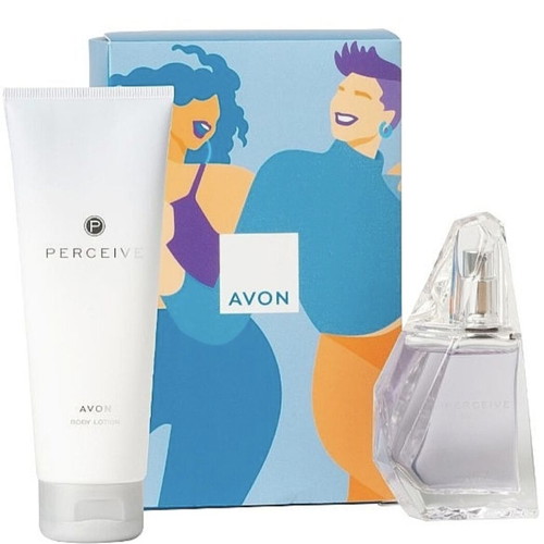 Avon Perceive women's perfume and body lotion gift set new