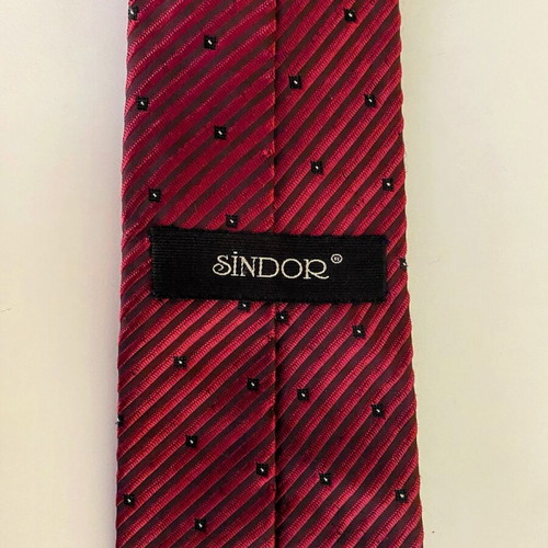 Sindor tie burgundy with micro pattern like new