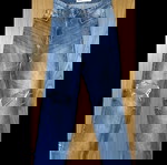  Bershka wide blue jeans