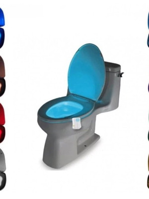 Led light with 8 colors and motion sensor for toilet bowl new
