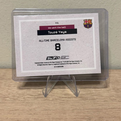 Topps Barcelona Team Set Yaya Toure Cracked Ice new