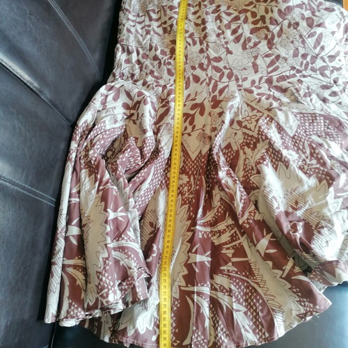 Vintage skirt Ventilo La Colline, new, 100% cotton floral pattern