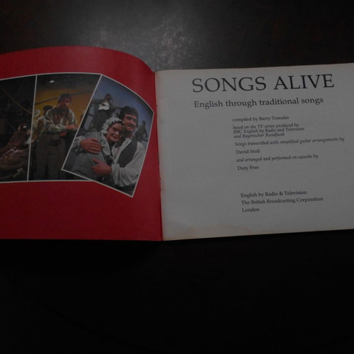 Songs Alive music book used, lyrics and sheet music