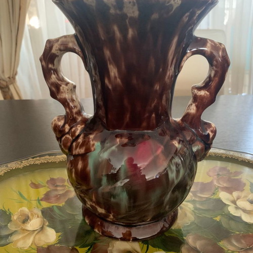 Collectible vase used West Germany 1950/1960 ceramic numbered