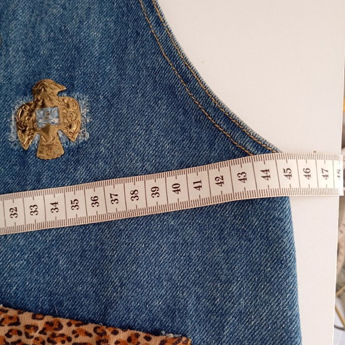 Brooklyn Blues Denim Vintage West Vest New, Women's S/M, Blue