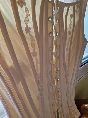 Vintage Benefit wedding bustier used, beige, size M