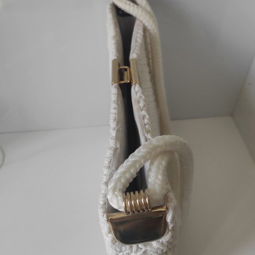 Vintage shoulder bag, white