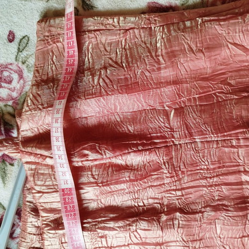 Vintage formal set used skirt mermaid top scarf apricot