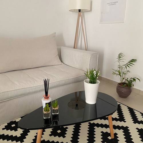 Wooden coffee table new with glossy lacquer surface