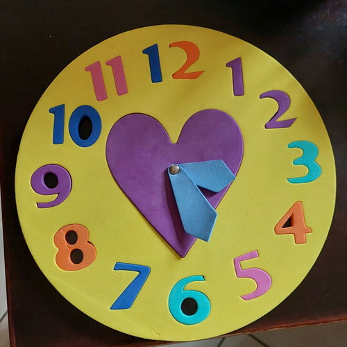 Educational clock game used