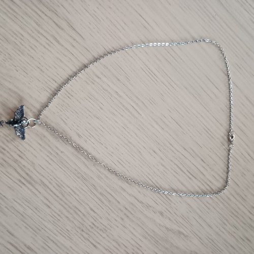Cat Angel Pendant Necklace new, 18-inch chain