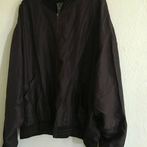 Avanti Purple 100% Silk Bomber Jacket Like New, Size L-XL