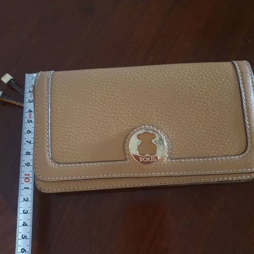 Tous leather women's wallet used beige