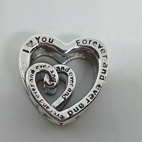 Silver Charm Heart I Love You Forever like new