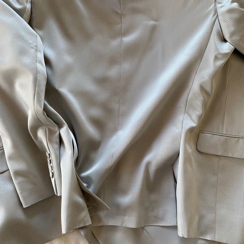 Aslanis Men suit used, size 48, gray