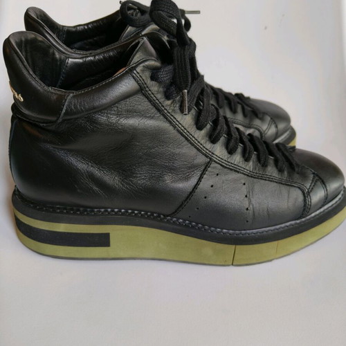 Paloma Barceló leather ankle boot like new, size 40, black-green