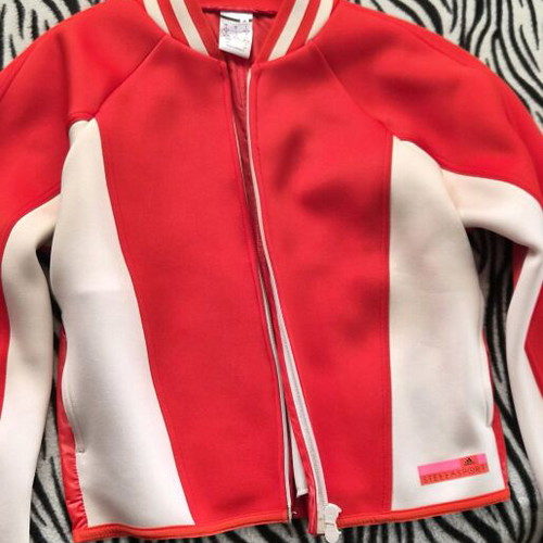 Adidas Stella McCartney retro jacket like new, red and white