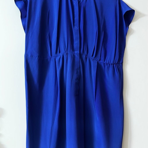 Cacharel silk dress like new, blue, size S
