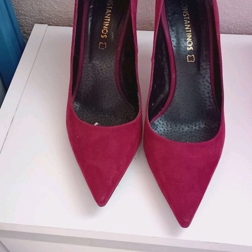 Bordeaux low heels used, size 37