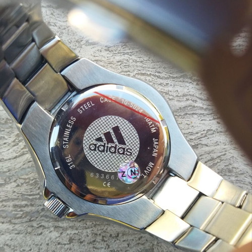 Adidas Scuba 10-5024 watch new, full set, black and silver