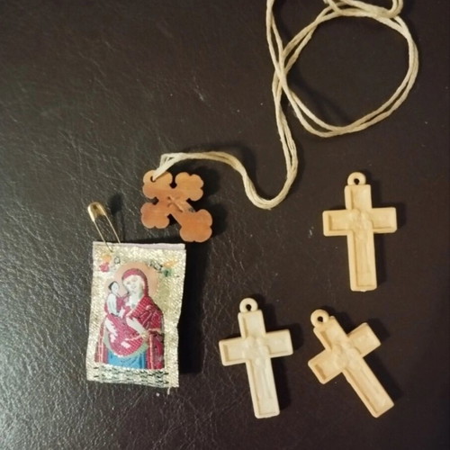 Cross and amulets gift set like new