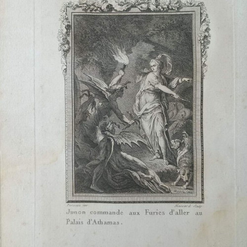 Rare engraving used, Les Métamorphoses d’Ovide illustration