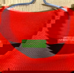  Benetton λεπτό πουλόβερ ριγέ στενό με διαφορετικό χρώμα μανίκια