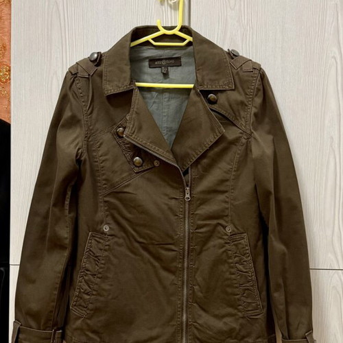 Attrattivo women's jacket like new, size S, brown, asymmetrical zipper