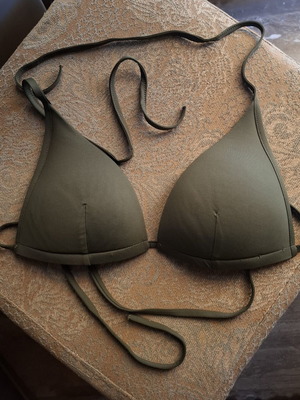 Calzedonia swimsuit like new, size S, brown and green