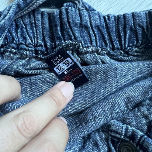 Zara baby denim dress like new, size 12-18m