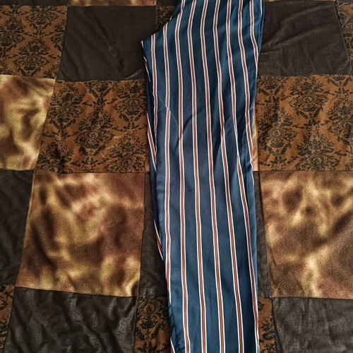 Striped pants H&M like new, size XS, white and blue