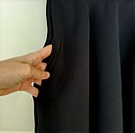  Μίνι mini κοντό φόρεμα μαύρο αμάνικο