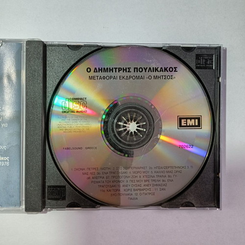 Dimitris Poulikakos Metaforai Ekdromai O Mitsos CD used, rock