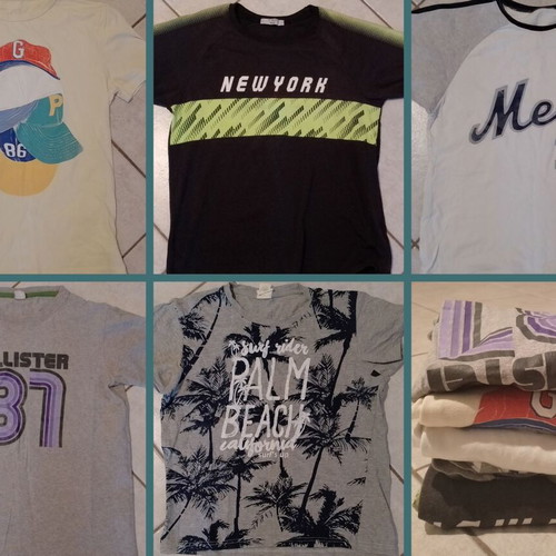 Summer T-shirt pack for boys 15-16 years, used, size 164-170 cm