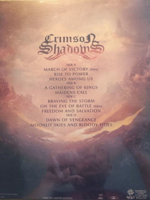 Crimson Shadows Kings Among Men Limited Edition 2LP Gatefold καινούργιο, metal