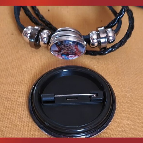Iron Maiden The Trooper bracelet new, black layered design