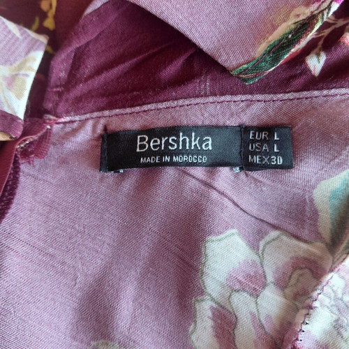 Bershka Floral One-Shoulder Jumpsuit Size L Like New
