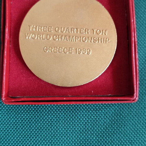 Collectible Three Quarter Ton World Championship Medal Greece 1989 like new