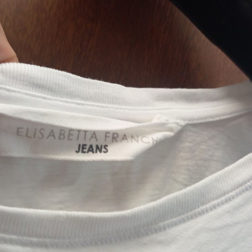 Elisabetta Franchi t-shirt size S like new, white